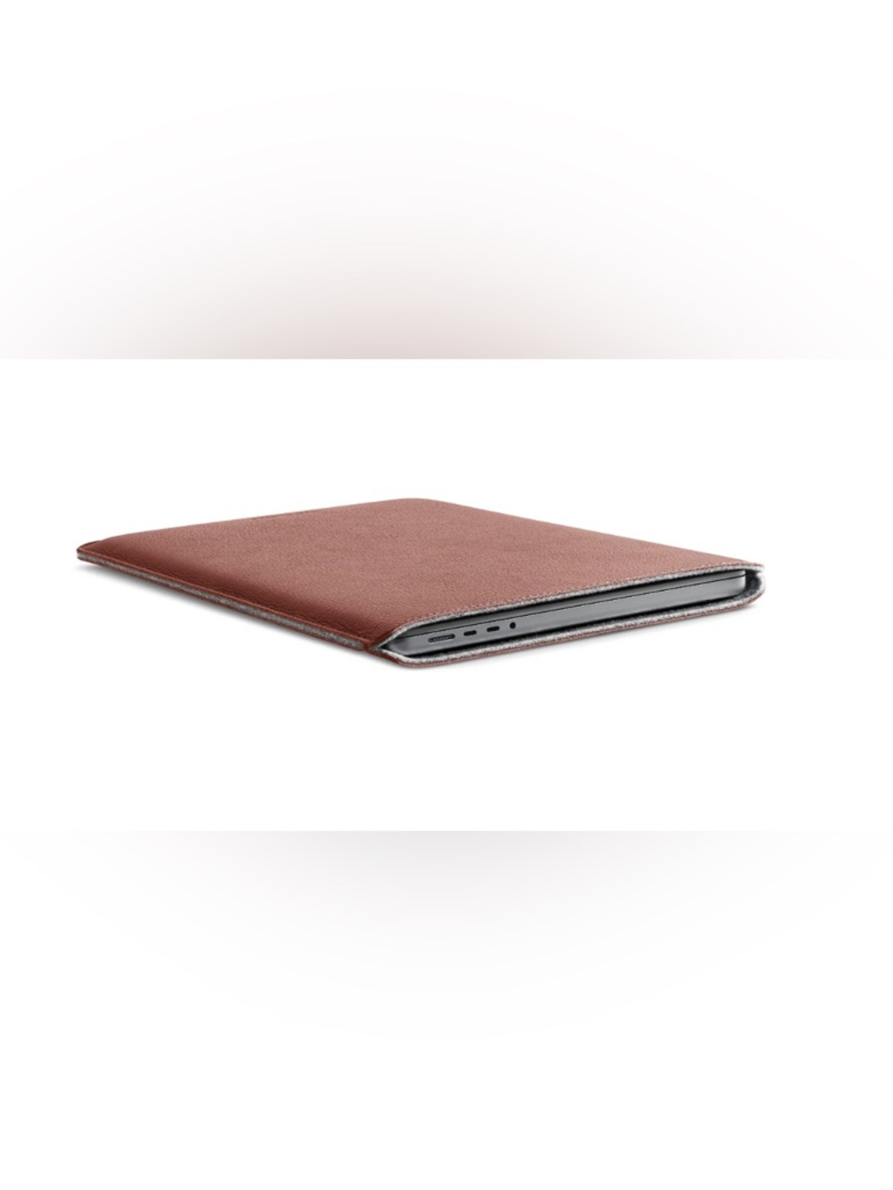 Woolnut Leather Laptop Sleeve 16 in - Picture 2 of 6